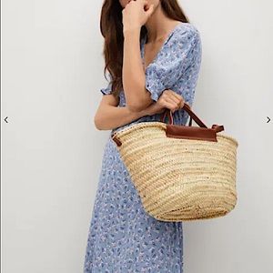 Mango float flower printed dress